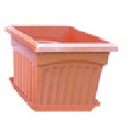 Square Plastic Potting Vase